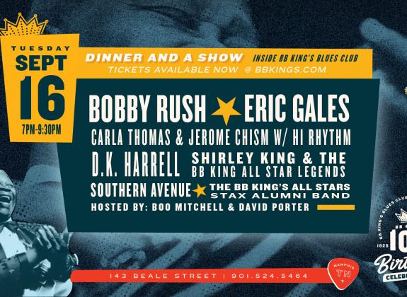 dinner and a show event graphic lineup
