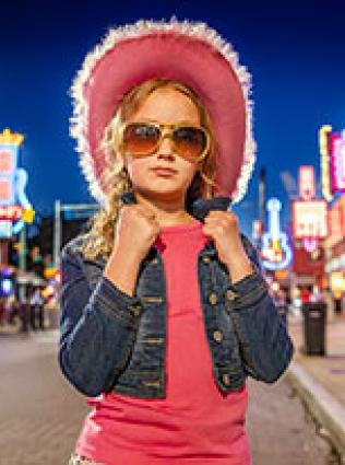 Young girl on Beale Street