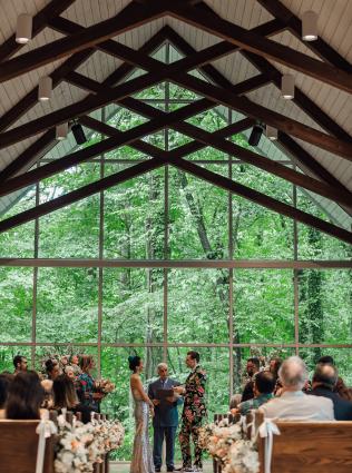 Ceremony at the Chapel in the Woods at Graceland